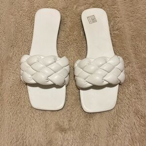 White SHEIN sandles